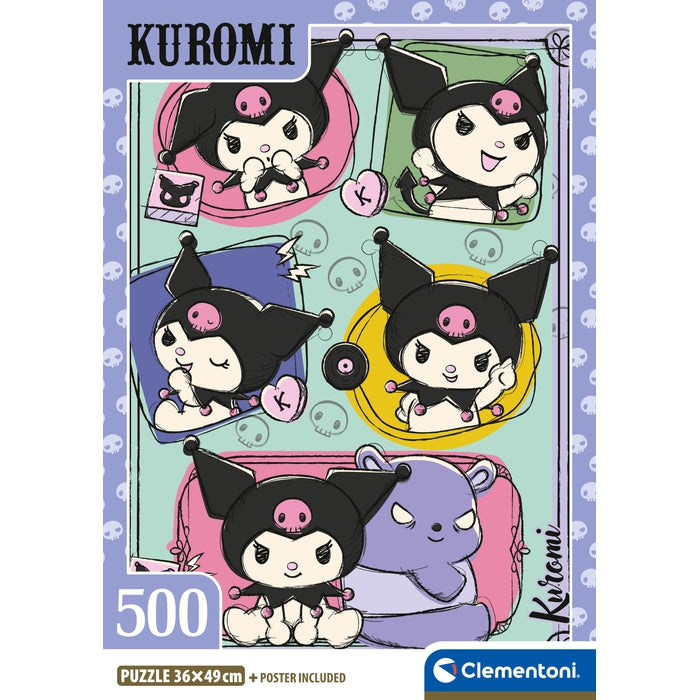 clementoni-kuromi-puzzle-500-teile-hello-kitty-friends image 4