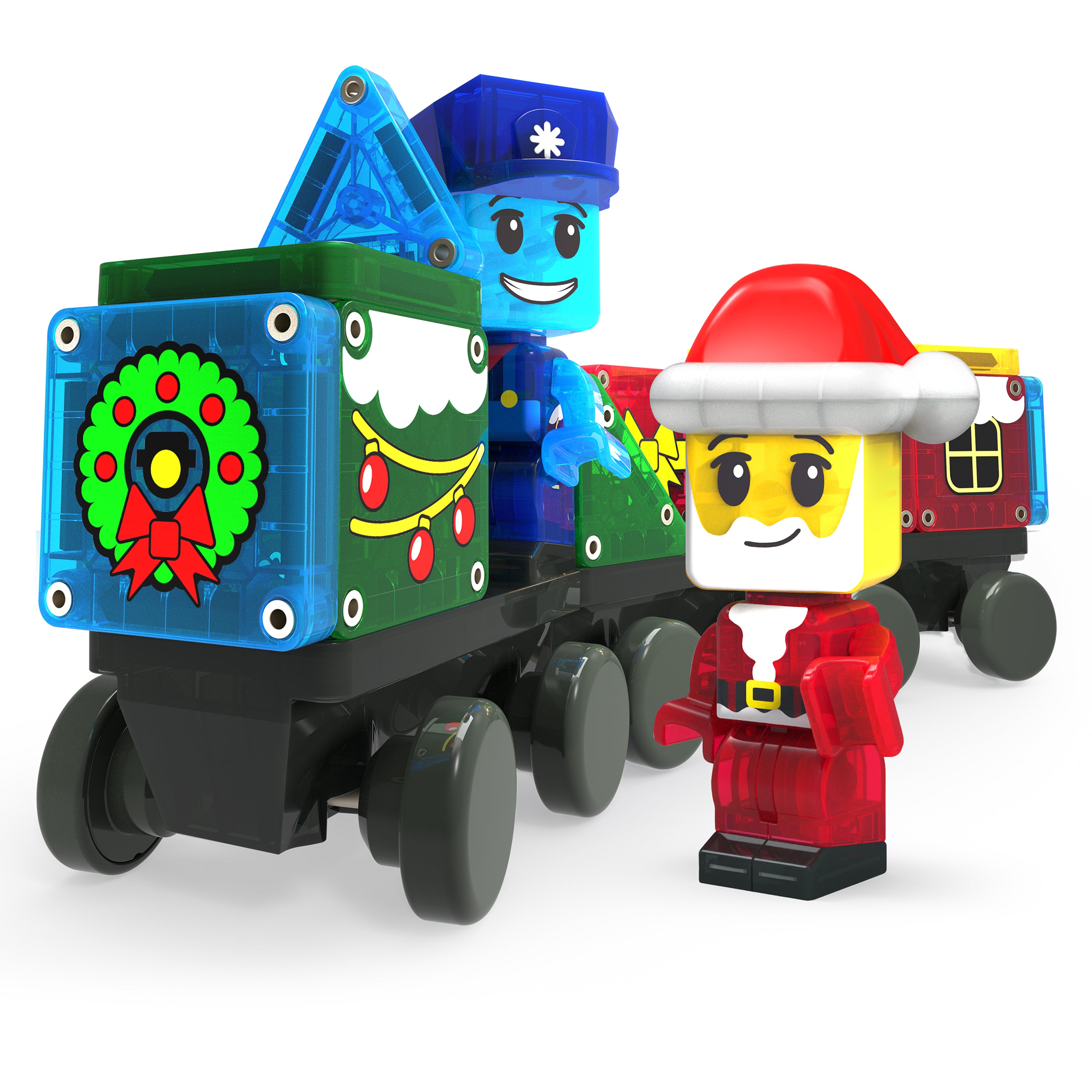 magna-tiles-micromags-adventskalender-34-teiliges-magnet-bauset-zug image 4