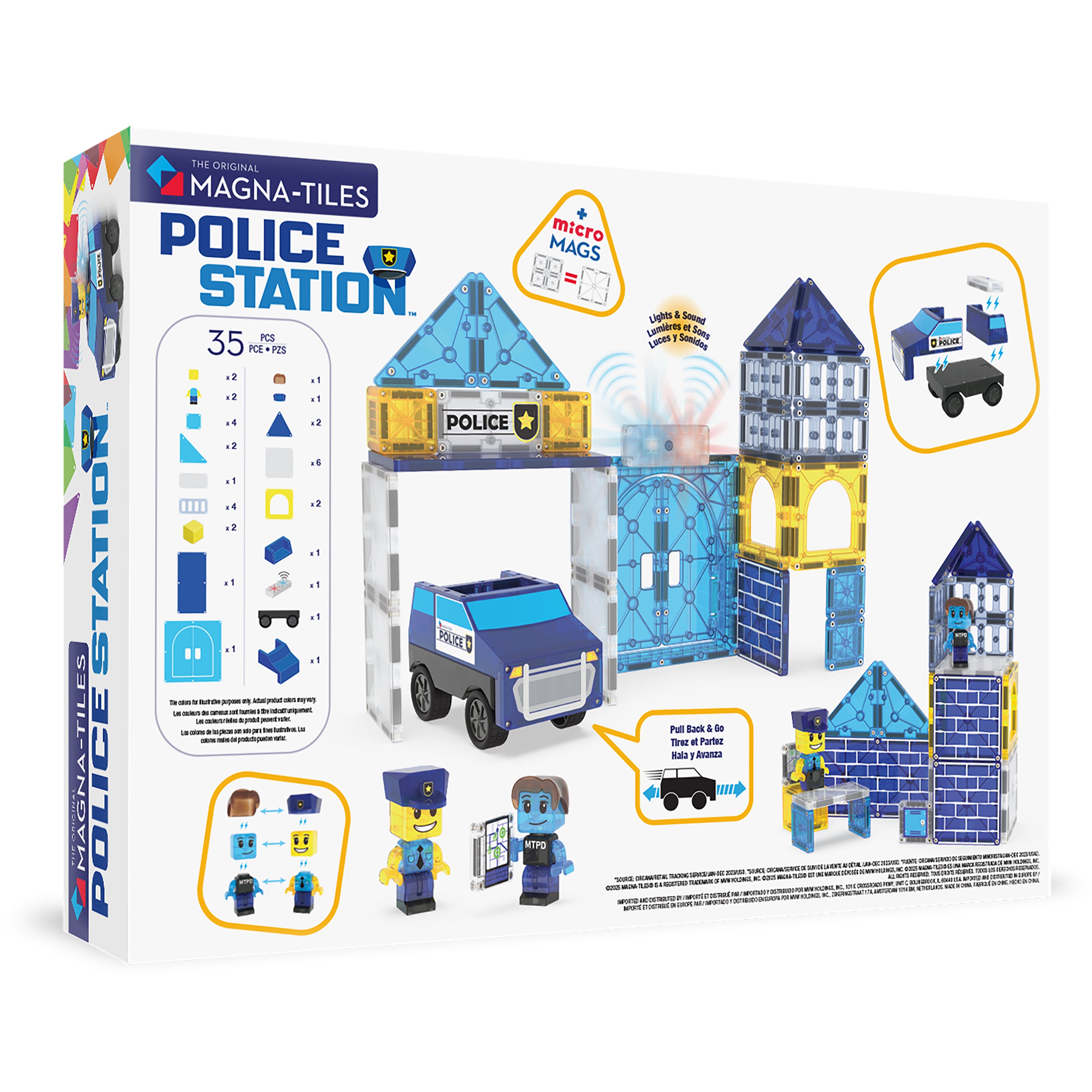 magna-tiles-police-station-35-teiliges-set-magnetisches-fahrzeug-konstruktionssp image 8