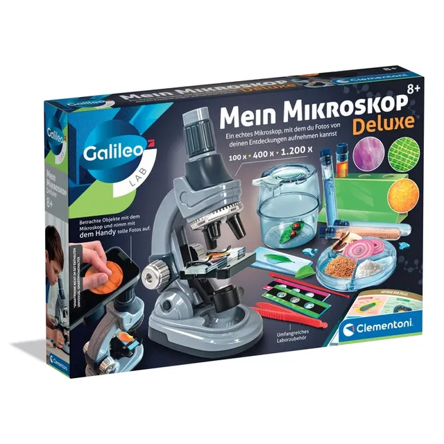 clementoni-galileo-lab-mein-mikroskop-deluxe-experimentierkasten-mit-smartphone- image 1