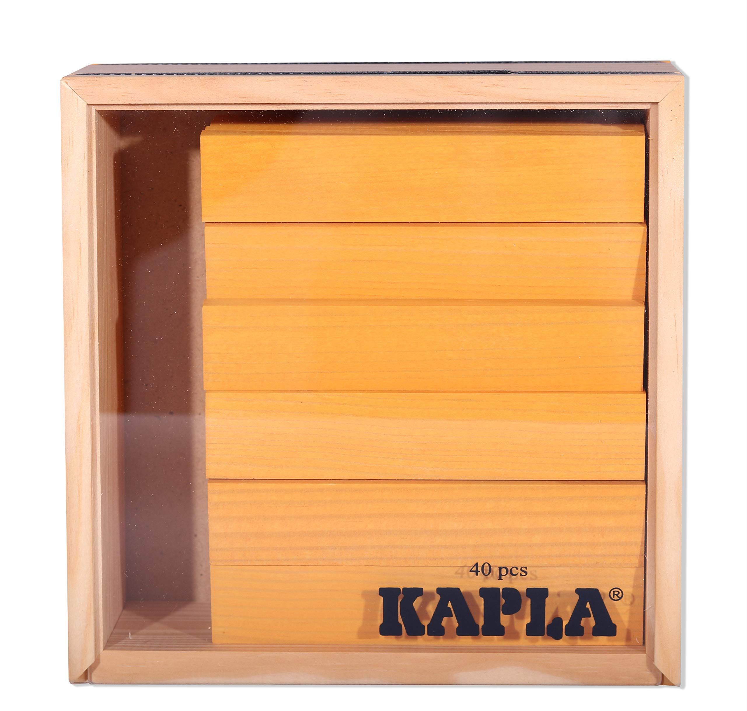 kapla-set-mit-40-gelben-baukl-tzen-holz-baukasten image 2