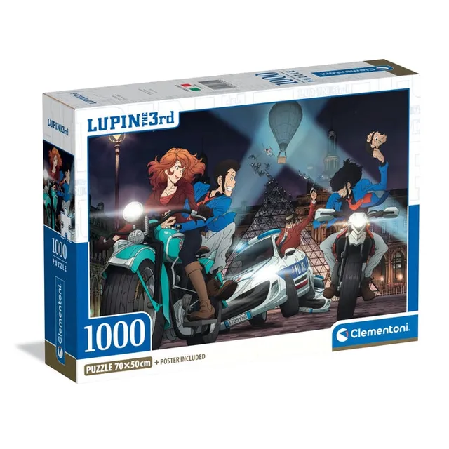 clementoni-puzzle-lupin-iii-1000-teile-70-x-50-cm-anime image 1
