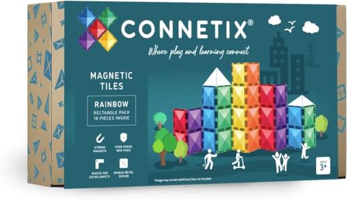 connetix-regenbogen-rechteck-pack-18-st-ck-lange-magnetfliesen-erweiterung image 7