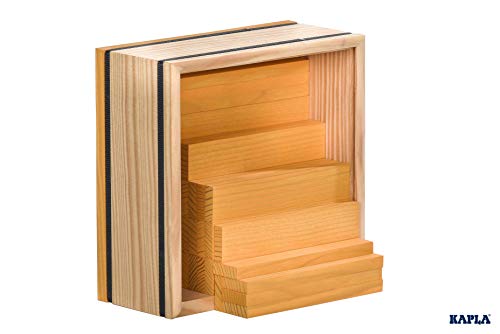 kapla-set-mit-40-gelben-baukl-tzen-holz-baukasten image 7