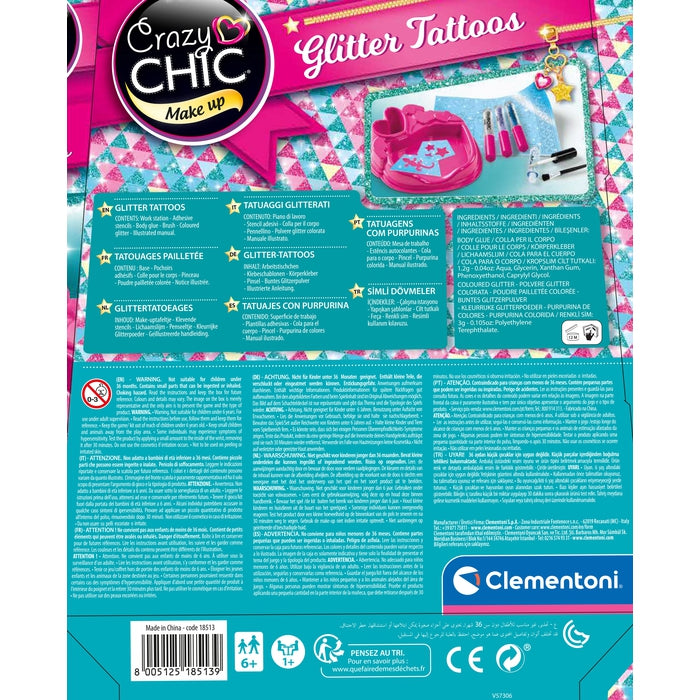 clementoni-crazy-chic-glitzer-tattoos-set image 4