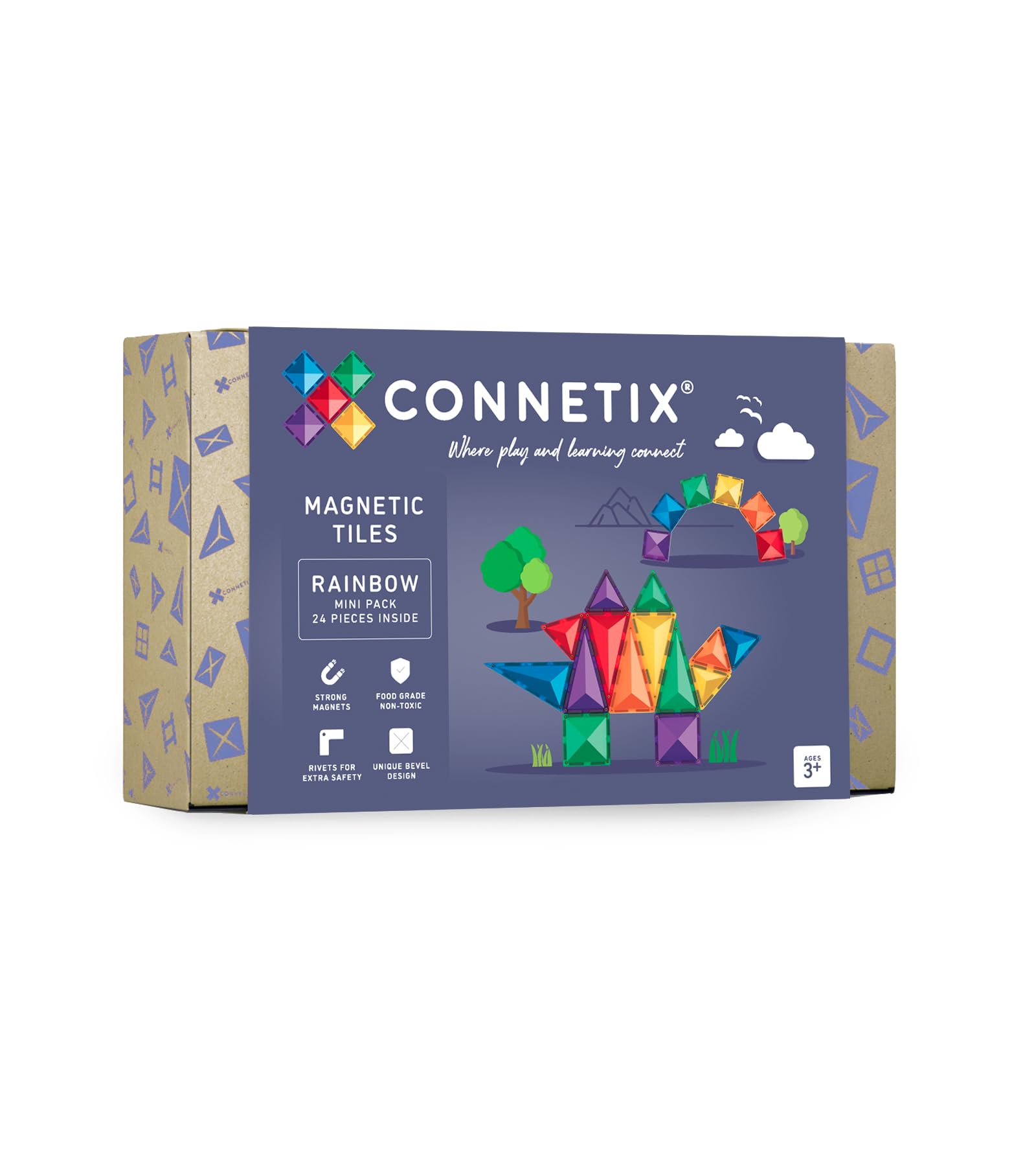 connetix-regenbogen-mini-pack-magnetbausteine-24-st-ck image 1
