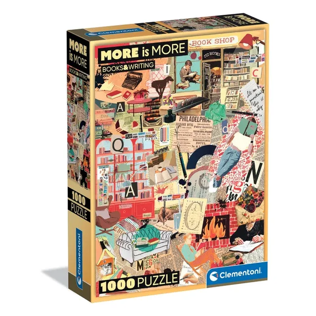 clementoni-more-is-more-books-writing-puzzle-1000-teile-70-x-50-cm image 1