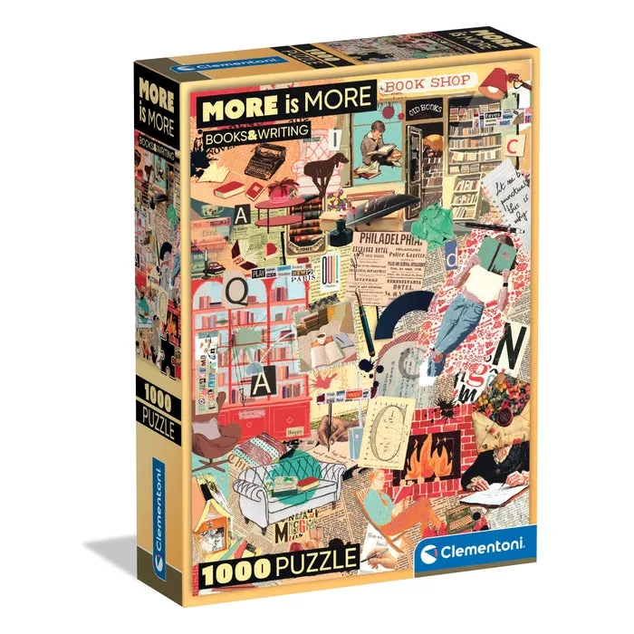 clementoni-more-is-more-books-writing-puzzle-1000-teile-70-x-50-cm image 1