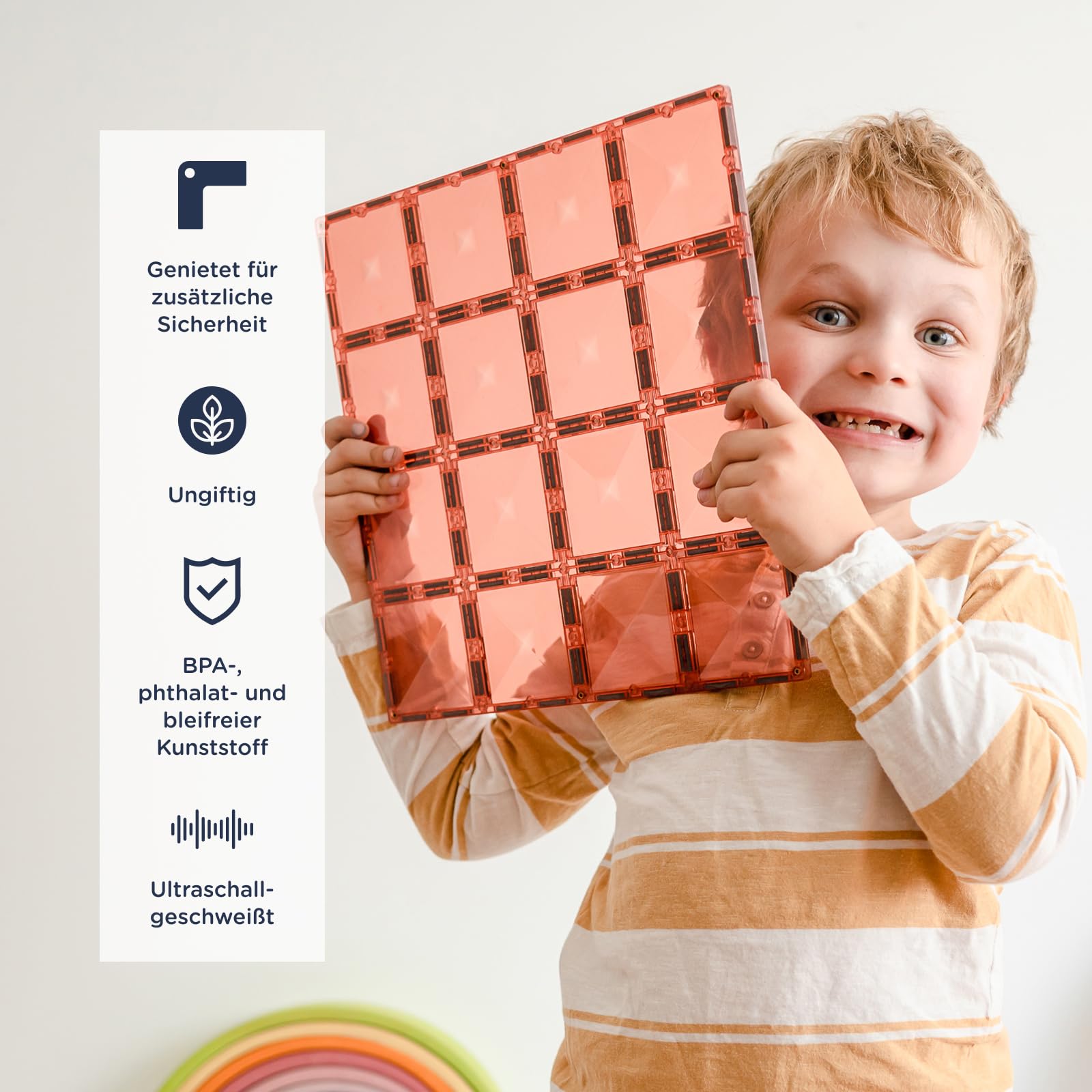 connetix-pastell-grundplatten-pack-magnetbausteine-2-st-ck-zitrone-pfirsich image 3
