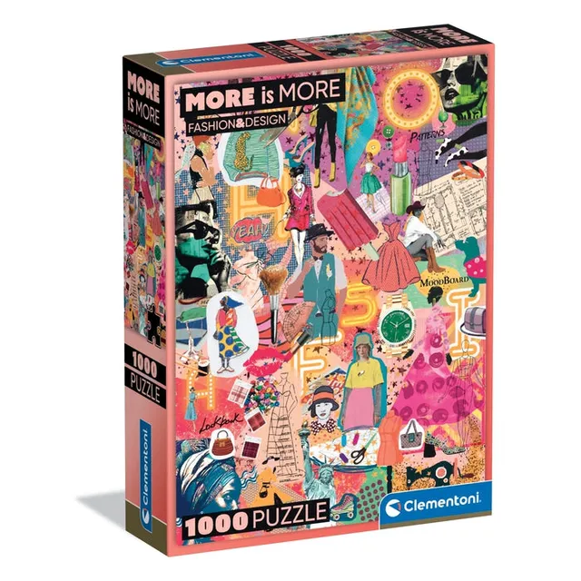clementoni-more-is-more-fashion-design-puzzle-1000-teile-70-x-50-cm image 1