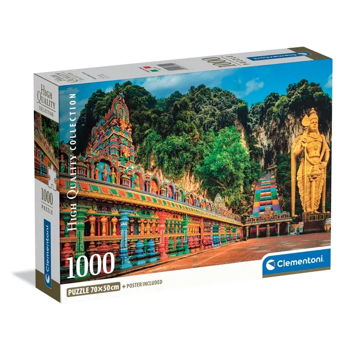 clementoni-puzzle-painted-batu-caves-1000-teile-70-x-50-cm image 1