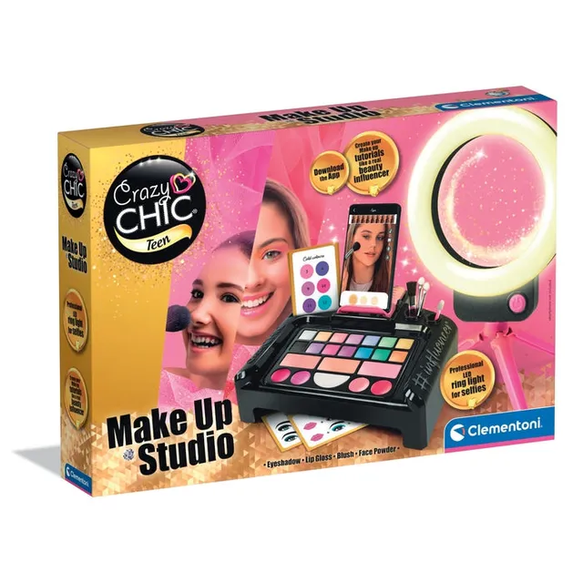 clementoni-crazy-chic-make-up-artist-beauty-set-mit-ringlicht image 1