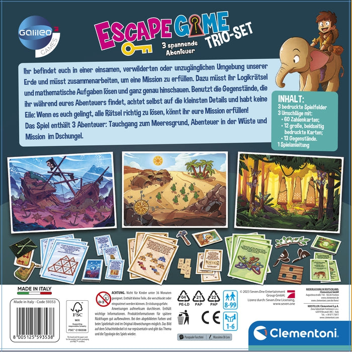 clementoni-galileo-games-escape-game-trio-set-wildnis-abenteuer image 8