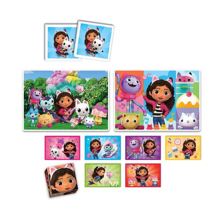 clementoni-edukit-4-in-1-gabby-s-dollhouse-puzzle-und-memo-spieleset image 3