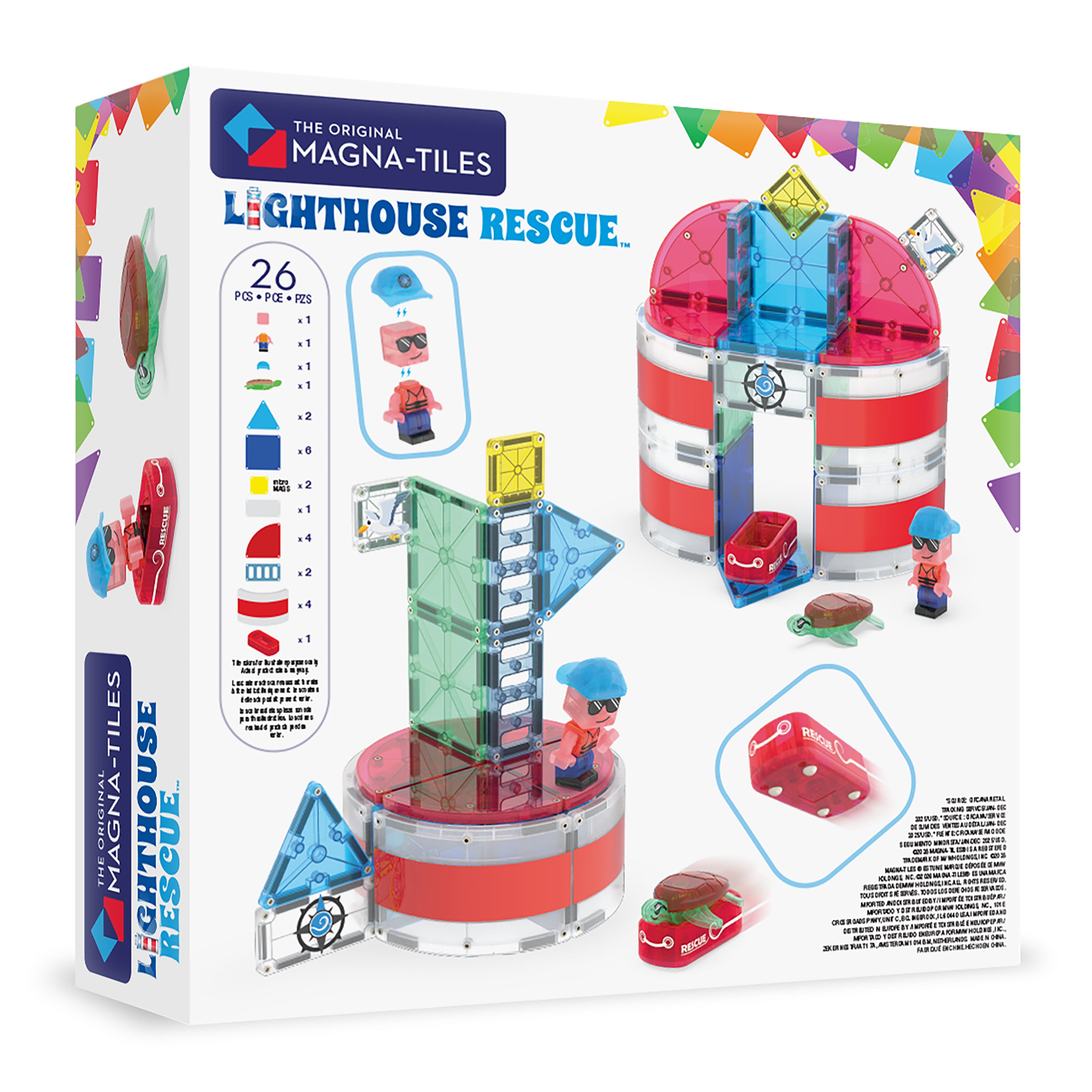 magna-tiles-lighthouse-rescue-26-teile-set-magnet-leuchtturm-bauset image 7