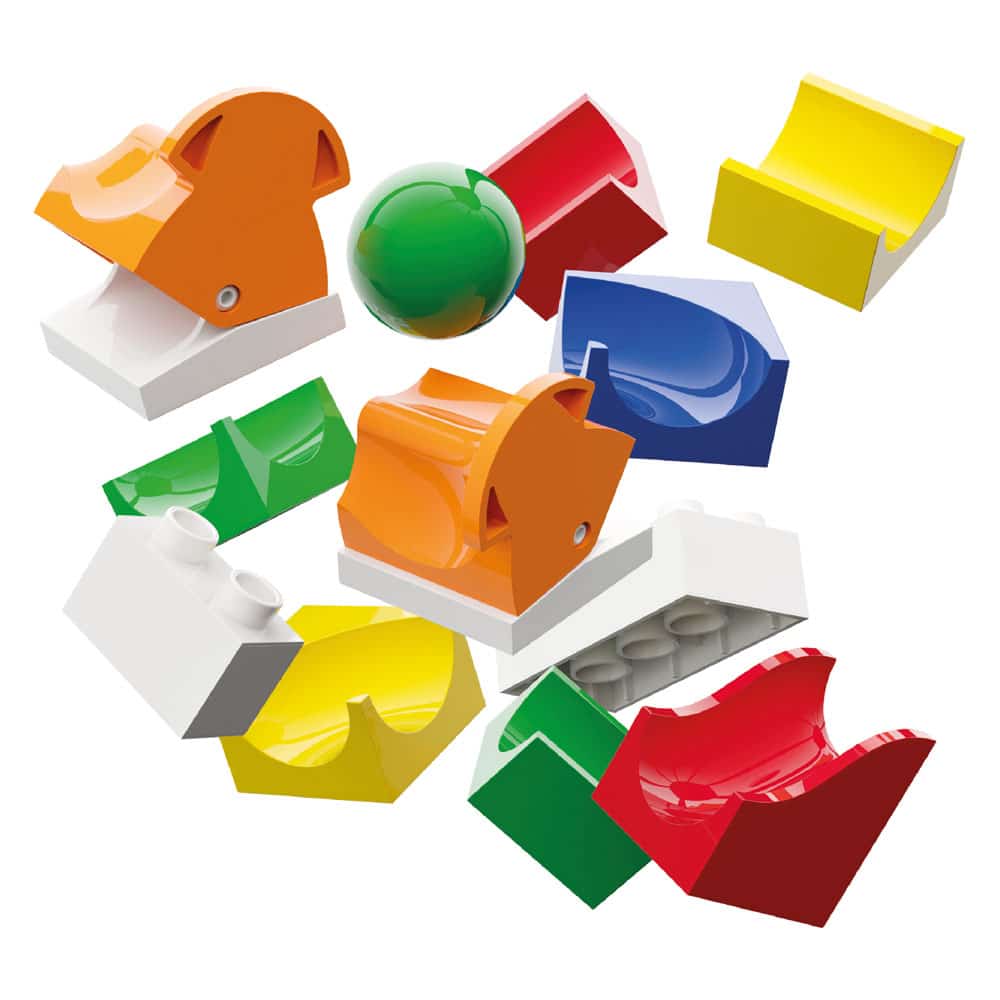 hubelino-weiche-erweiterung-kugelbahn-set-43-teilig-mit-2-weichen image 2