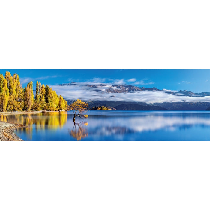 clementoni-wanaka-s-golden-reflections-puzzle-1000-teile-panorama-98-x-33-cm image 2