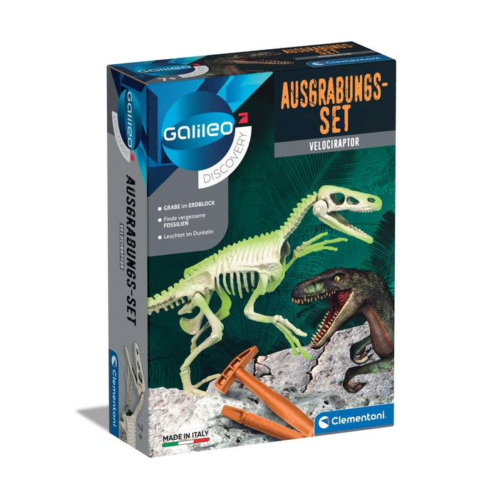 clementoni-galileo-discovery-ausgrabungs-set-velociraptor-dino-skelett-mit-leuch image 1