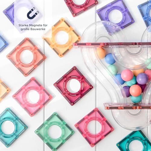 connetix-pastell-ball-run-pack-kugelbahn-magnetbausteine-106-st-ck image 8