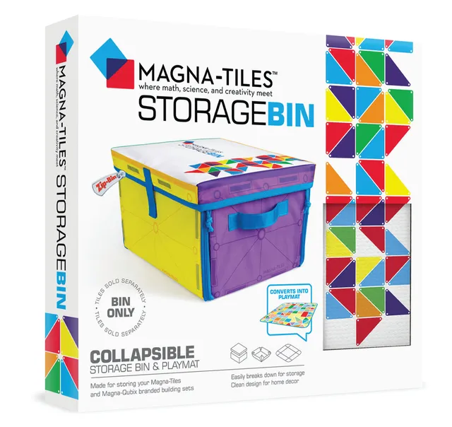 magna-tiles-aufbewahrungsbox-mit-interaktiver-spielmatte-f-r-bis-zu-300-teile image 1