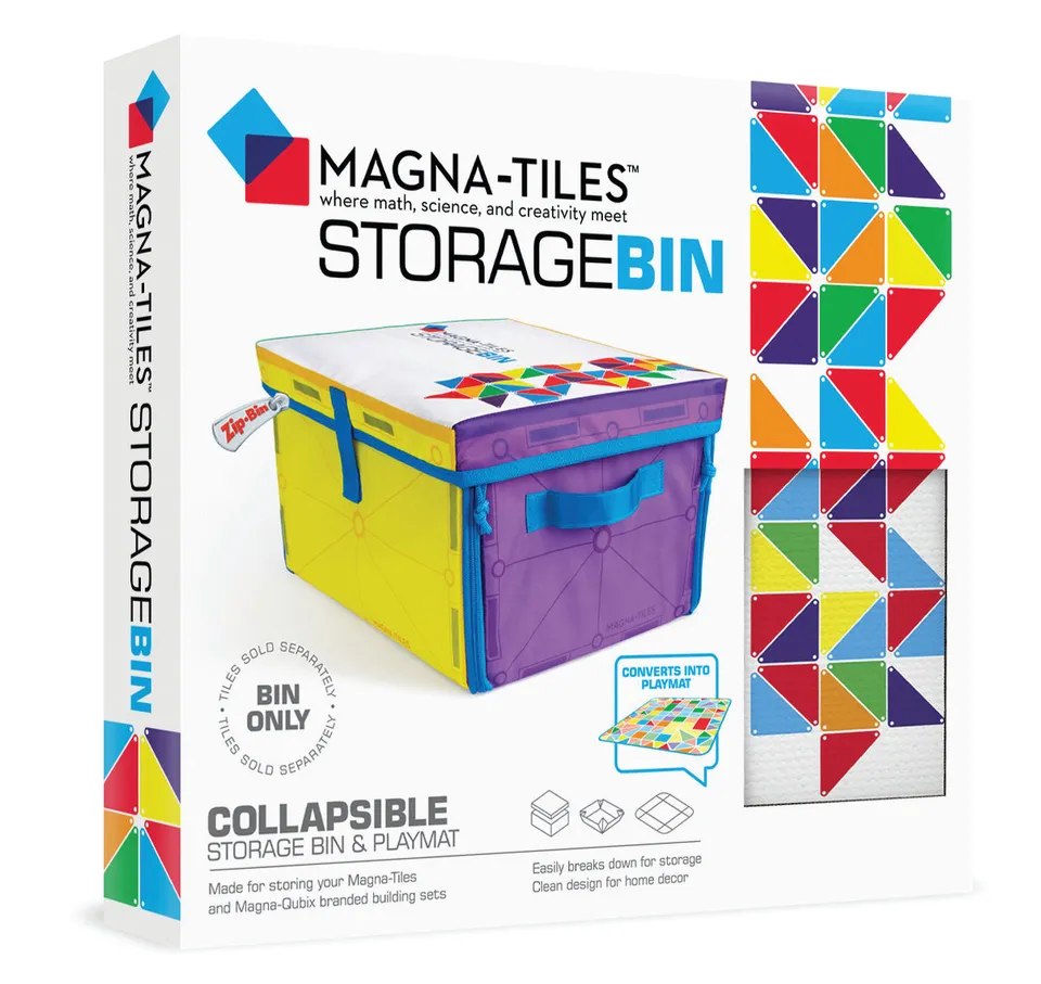 magna-tiles-aufbewahrungsbox-mit-interaktiver-spielmatte-f-r-bis-zu-300-teile image 1