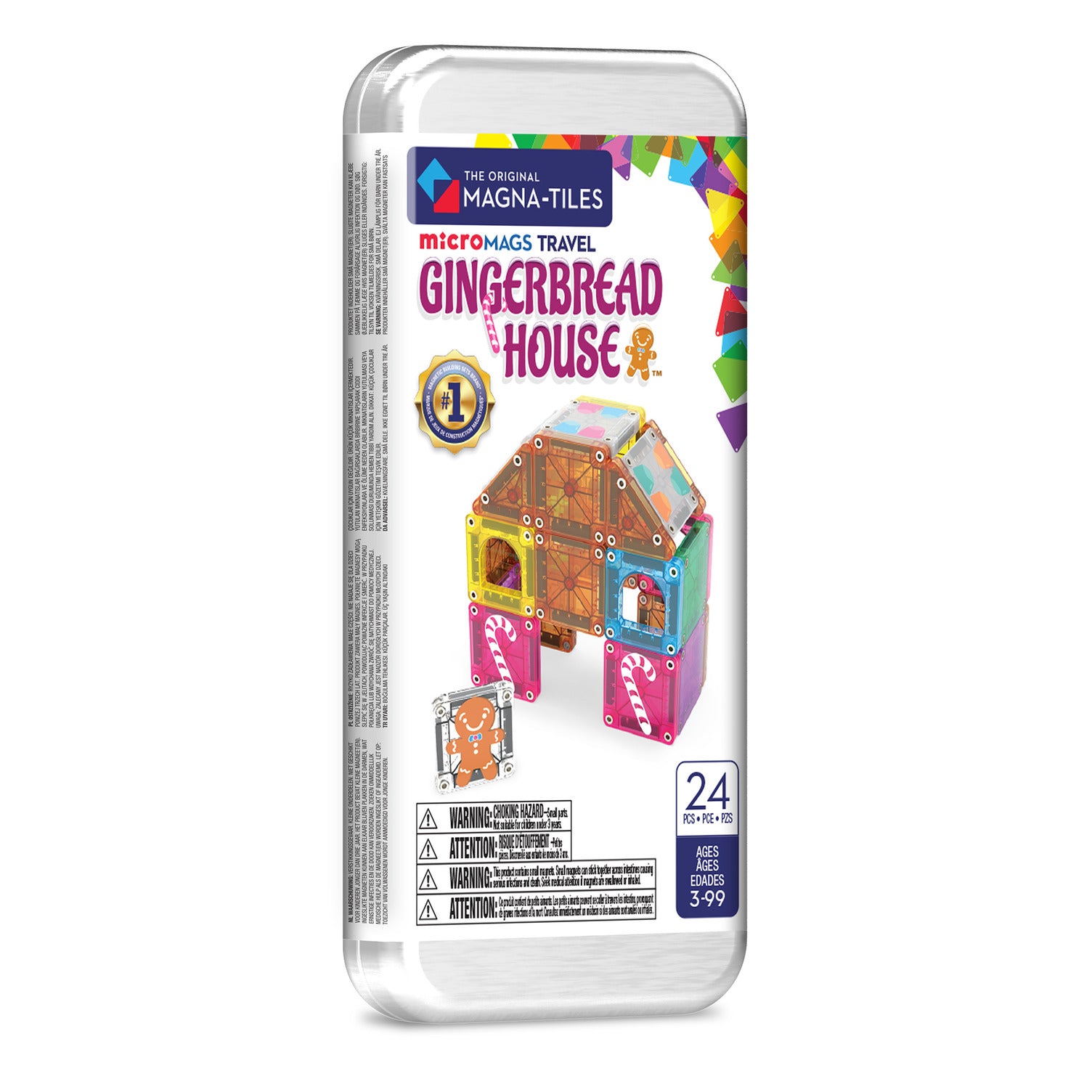 magna-tiles-micromags-gingerbread-house-24-teiliges-reise-set image 1