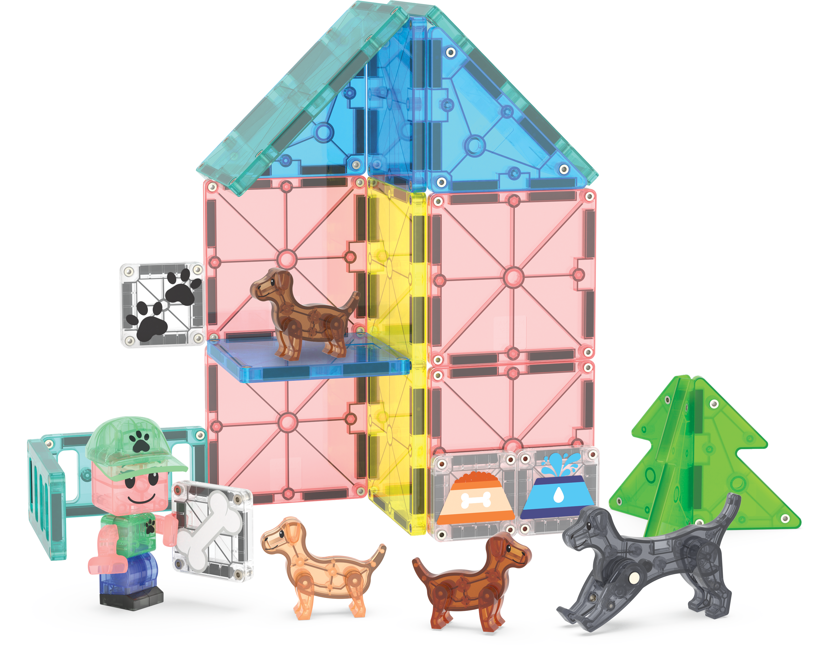 magna-tiles-puppy-park-27-teiliges-magnetisches-bauset image 4
