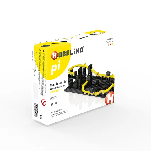 hubelino-pi-kugelbahn-set-gausskanone-70-teile-magnet-kugelbahn image 1