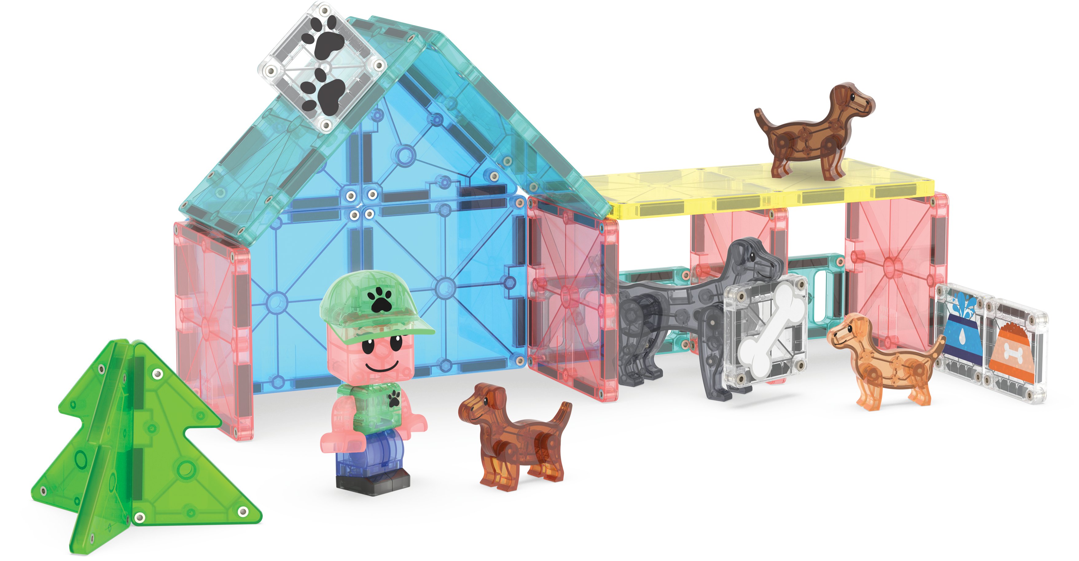 magna-tiles-puppy-park-27-teiliges-magnetisches-bauset image 5