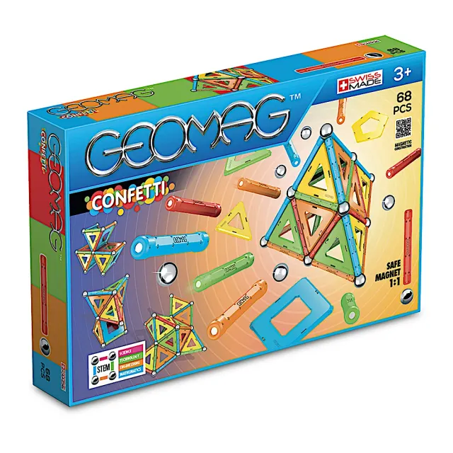 geomag-classic-confetti-68-teile-magnetisches-konstruktionsspiel image 1
