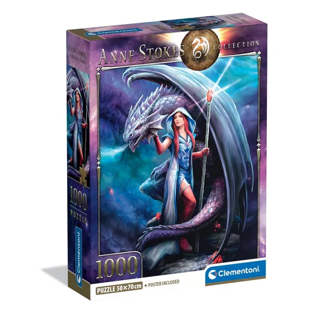 clementoni-anne-stokes-dragon-mage-puzzle-1000-teile-70-x-50-cm-fantasy image 1