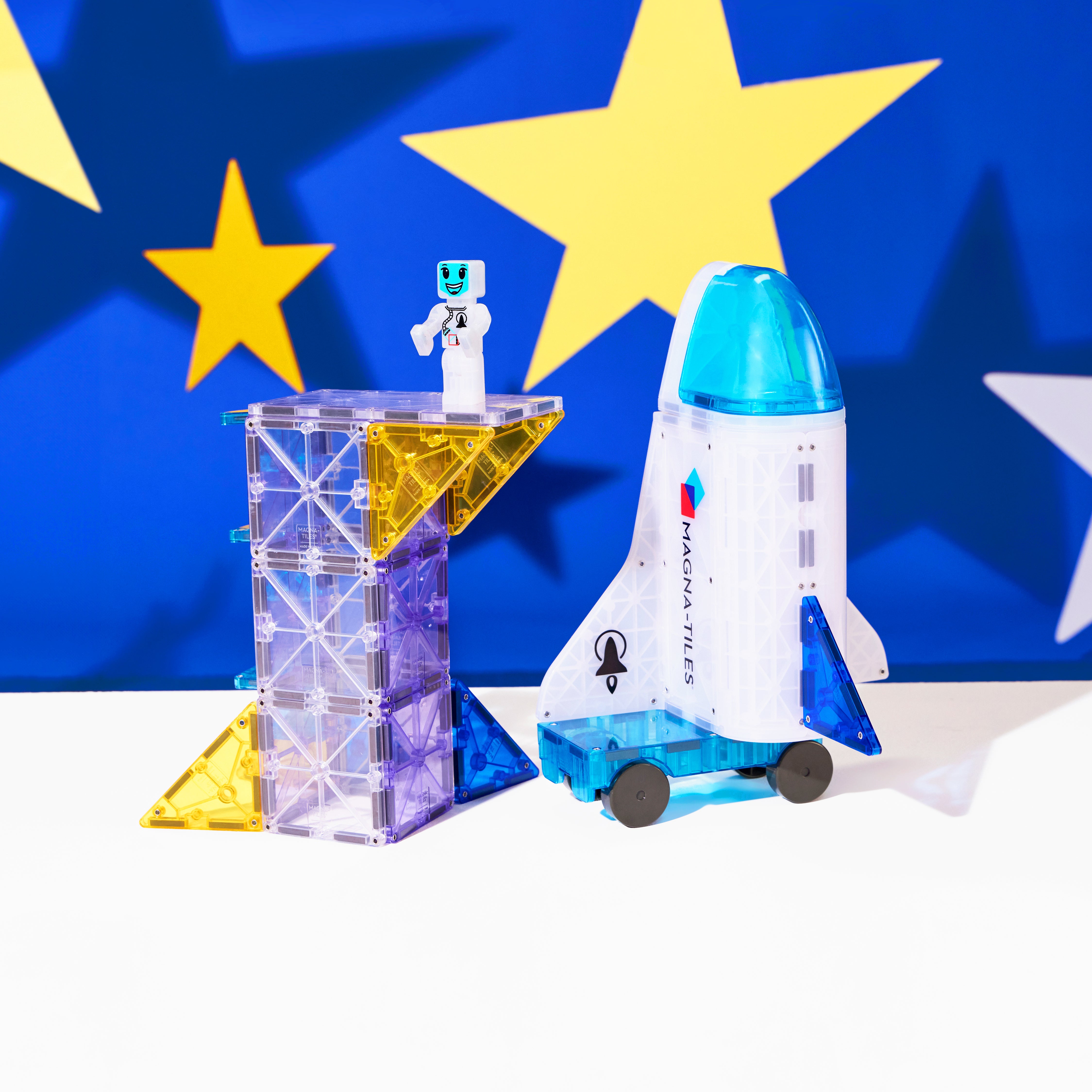 magna-tiles-space-32-teiliges-weltraum-set-mit-shuttle image 2