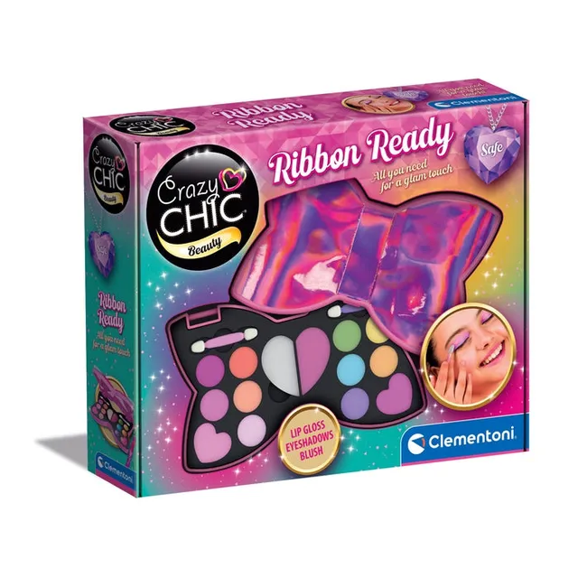 clementoni-crazy-chic-ribbon-ready-schminktasche-make-up-set image 1