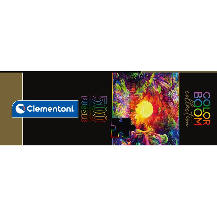 clementoni-puzzle-500-teile-psychedelic-jungle-sunrise-49-x-36-cm image 7