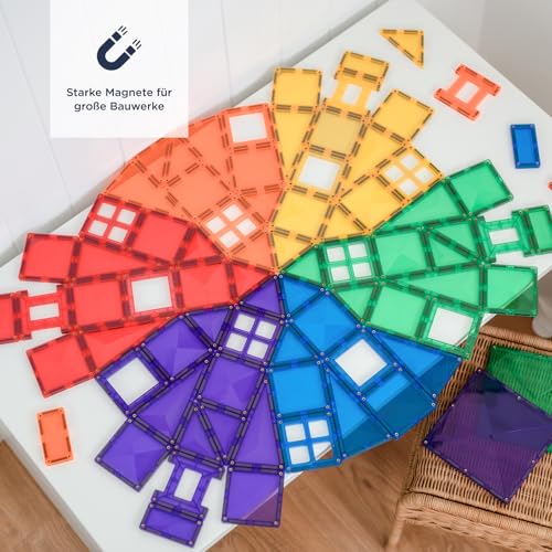 connetix-magnetbausteine-regenbogen-kreativpaket-102-st-ck-magnetfliesen image 8