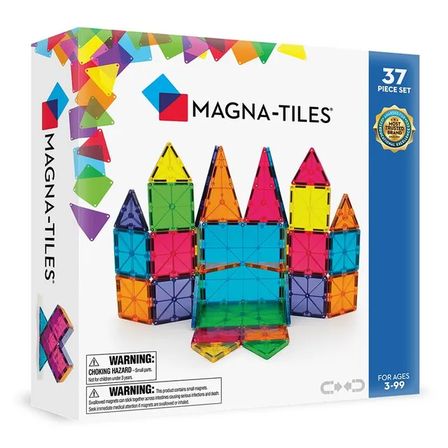 magna-tiles-classic-37-teile-magnetisches-konstruktionsspiel-starter-set image 1