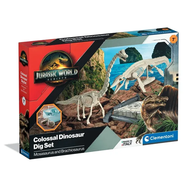 clementoni-jurassic-world-rebirth-ausgrabungs-set-mosasaurus-brachiosaurus image 1