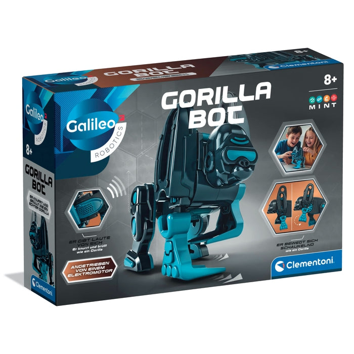 clementoni-galileo-gorilla-bot-motor-roboter-konstruktionsspielzeug-mit-sound image 1