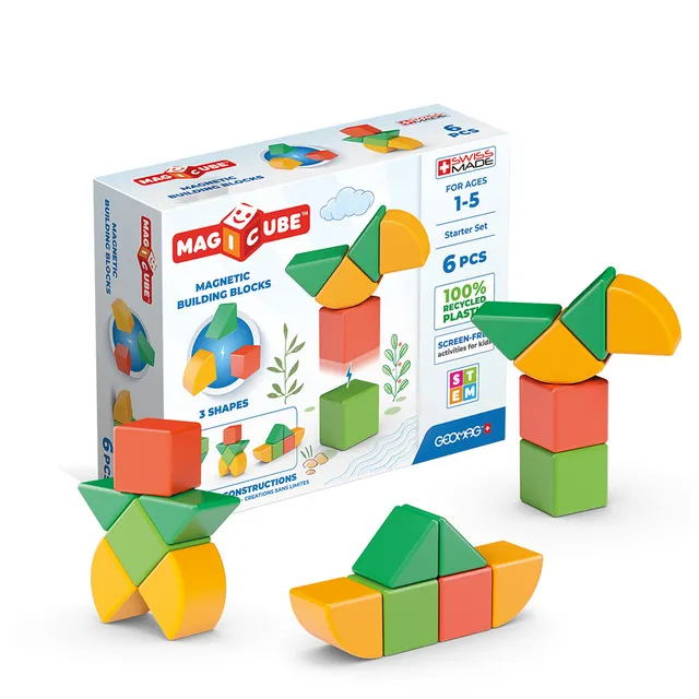geomag-magicube-shapes-recycled-starter-set-6-teile-magnetw-rfel image 1