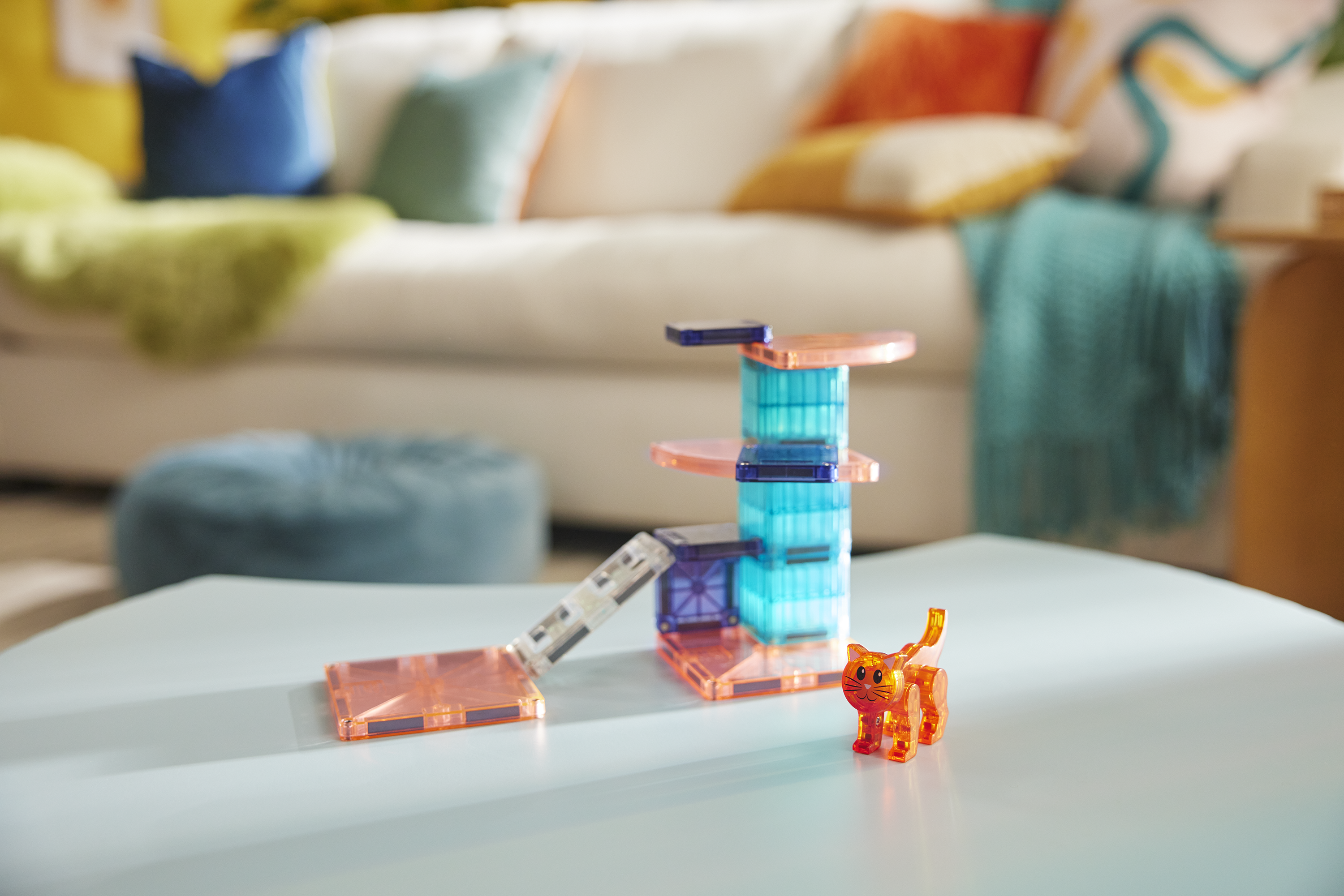 magna-tiles-cat-tree-13-teile-magnetisches-katzen-bauset-mit-micromags image 3
