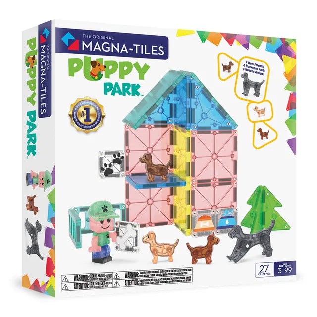 magna-tiles-puppy-park-27-teiliges-magnetisches-bauset image 1