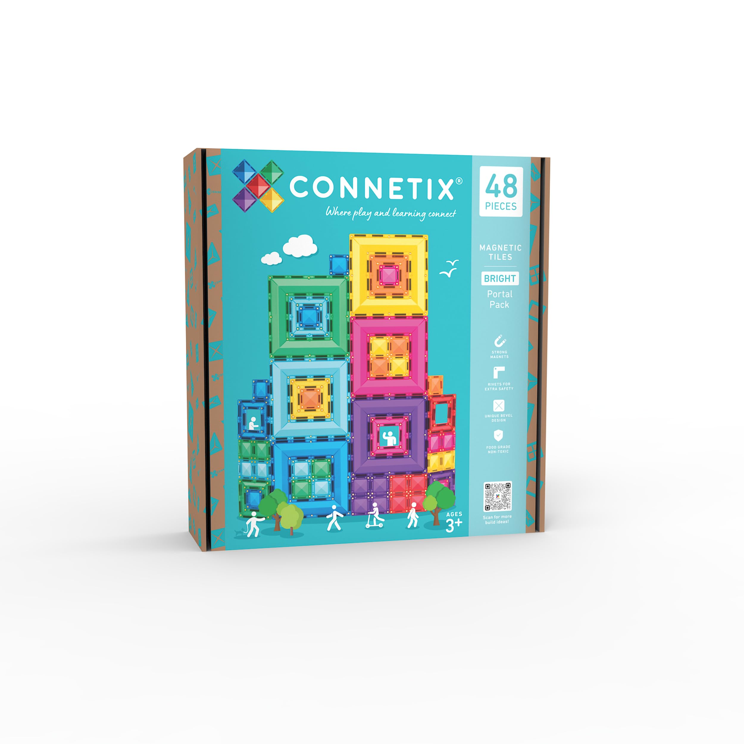 connetix-magnetbausteine-bright-portal-paket-48-st-ck image 1