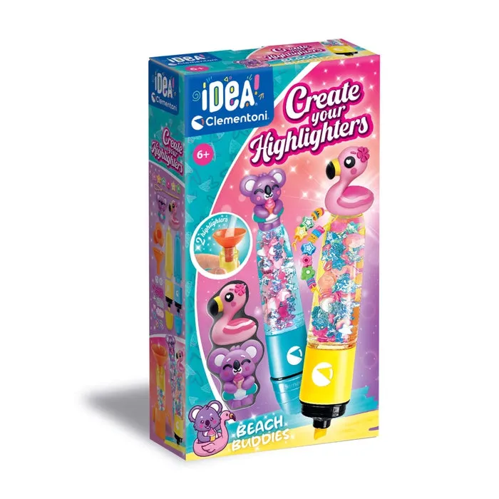 clementoni-idea-textmarker-kreationen-freunde-beach-buddies-kreativset image 1