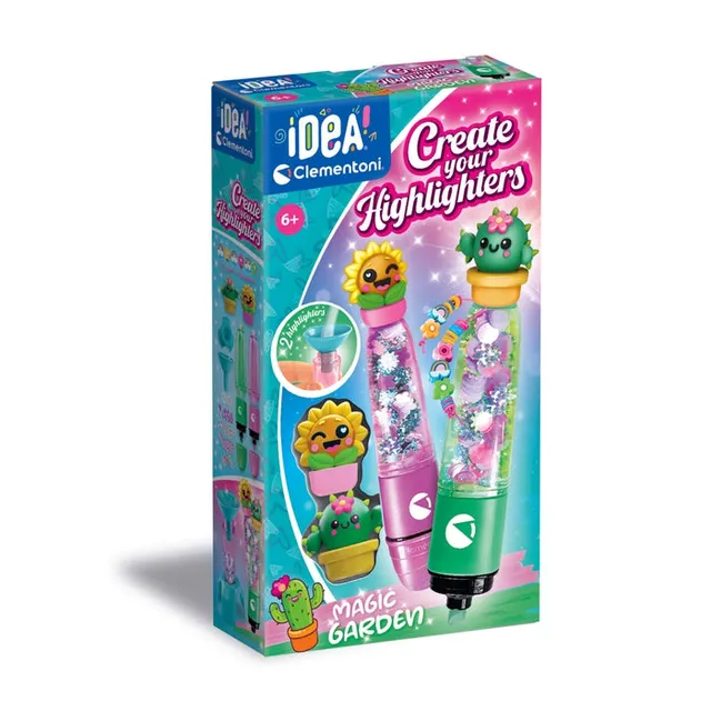 clementoni-idea-deine-textmarker-kreationen-garten-kreativset image 1