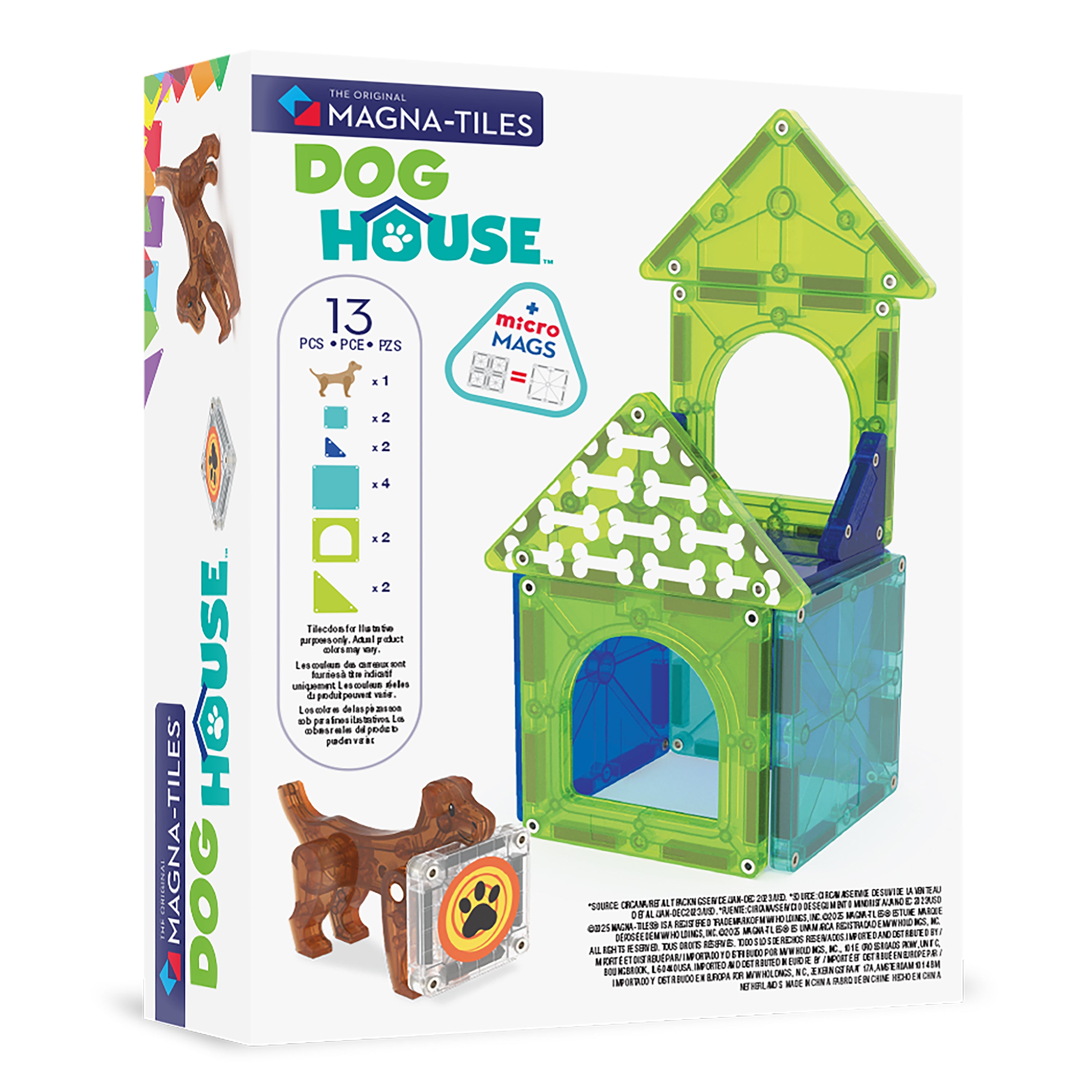 magna-tiles-dog-house-13-teile-magnetisches-hunde-bauset-mit-micromags image 8