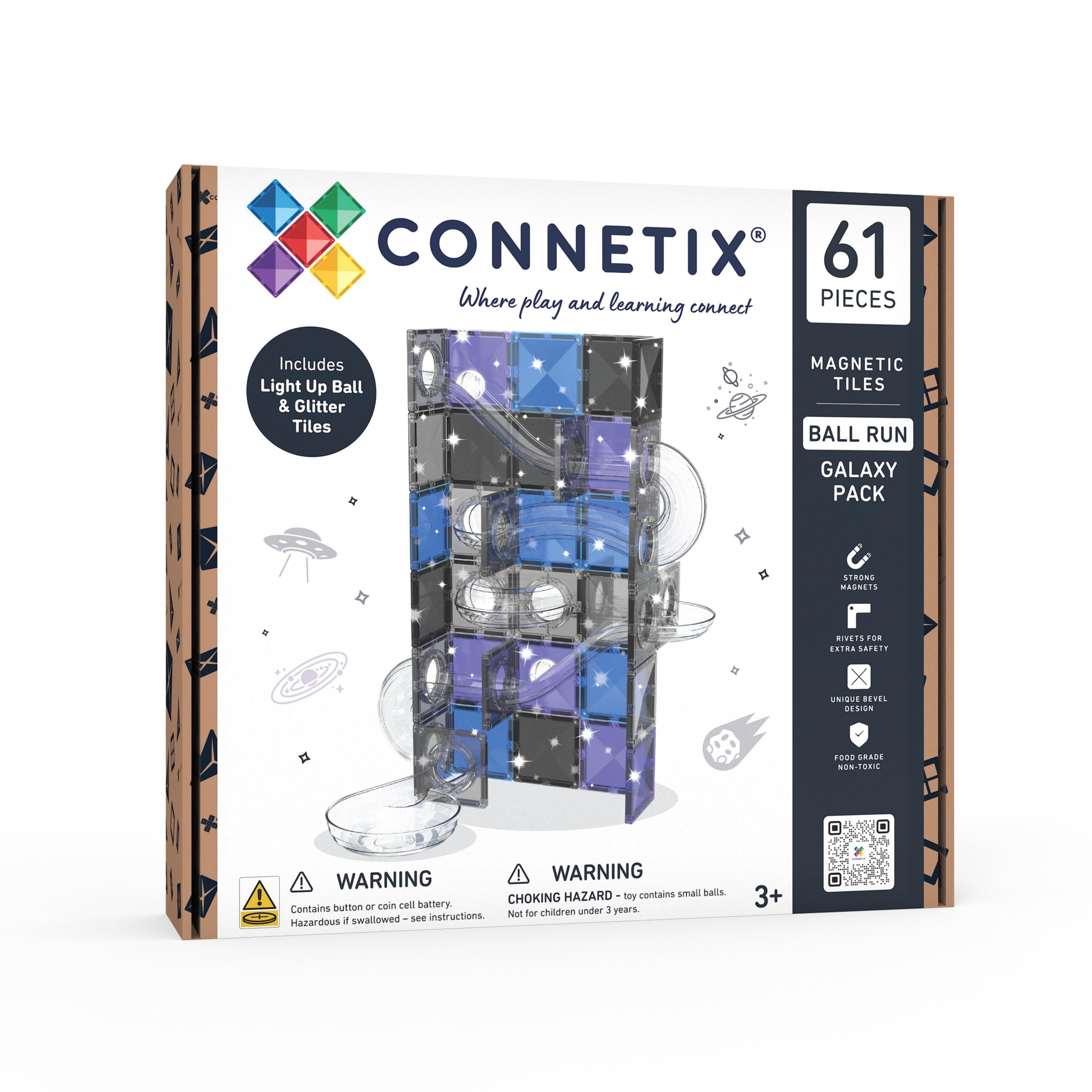 connetix-magnetische-bausteine-kugelbahn-galaxie-pack-61-st-ck image 1