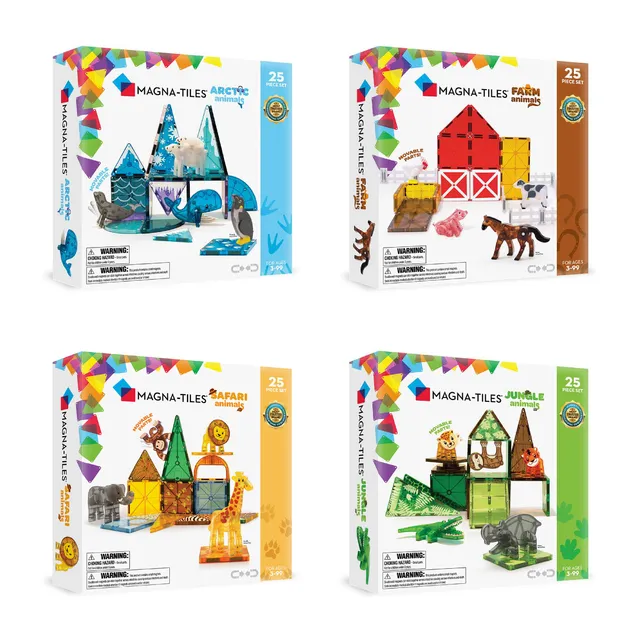 magna-tiles-the-animal-kingdom-bundle-magnetisches-bauset-4er-set image 1