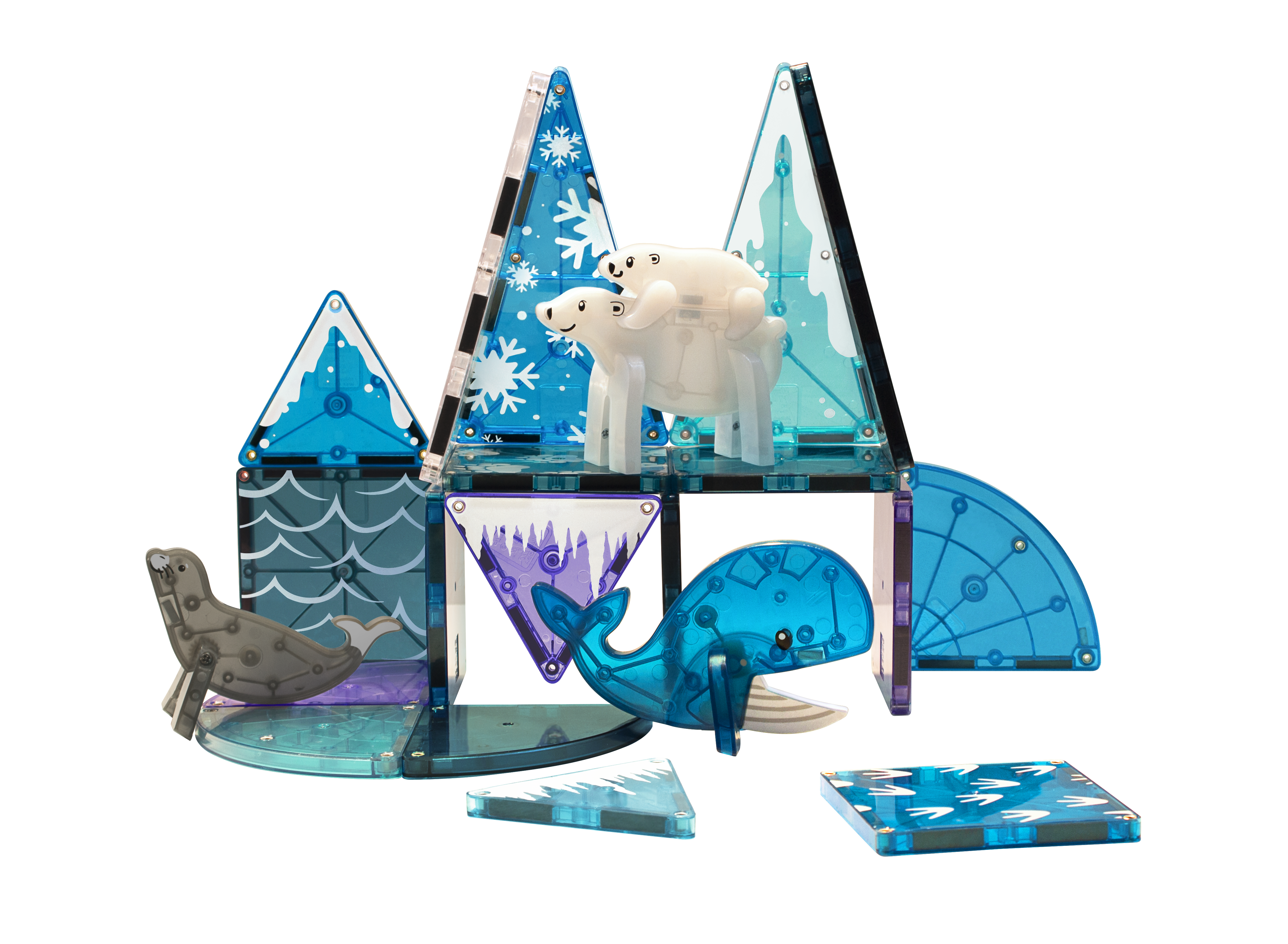 magna-tiles-arctic-25-teiliges-set-magnetisches-tier-konstruktionsspiel image 4