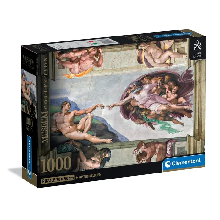 clementoni-puzzle-vaticani-the-creation-of-ma-1000-teile-kunst-puzzle image 1