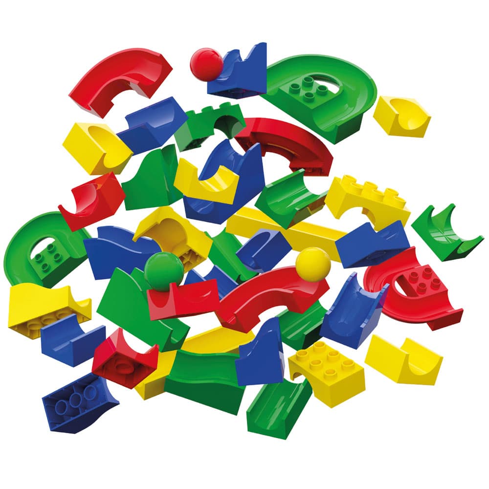hubelino-55-piece-run-elements-kugelbahn-bahnelemente-set image 2